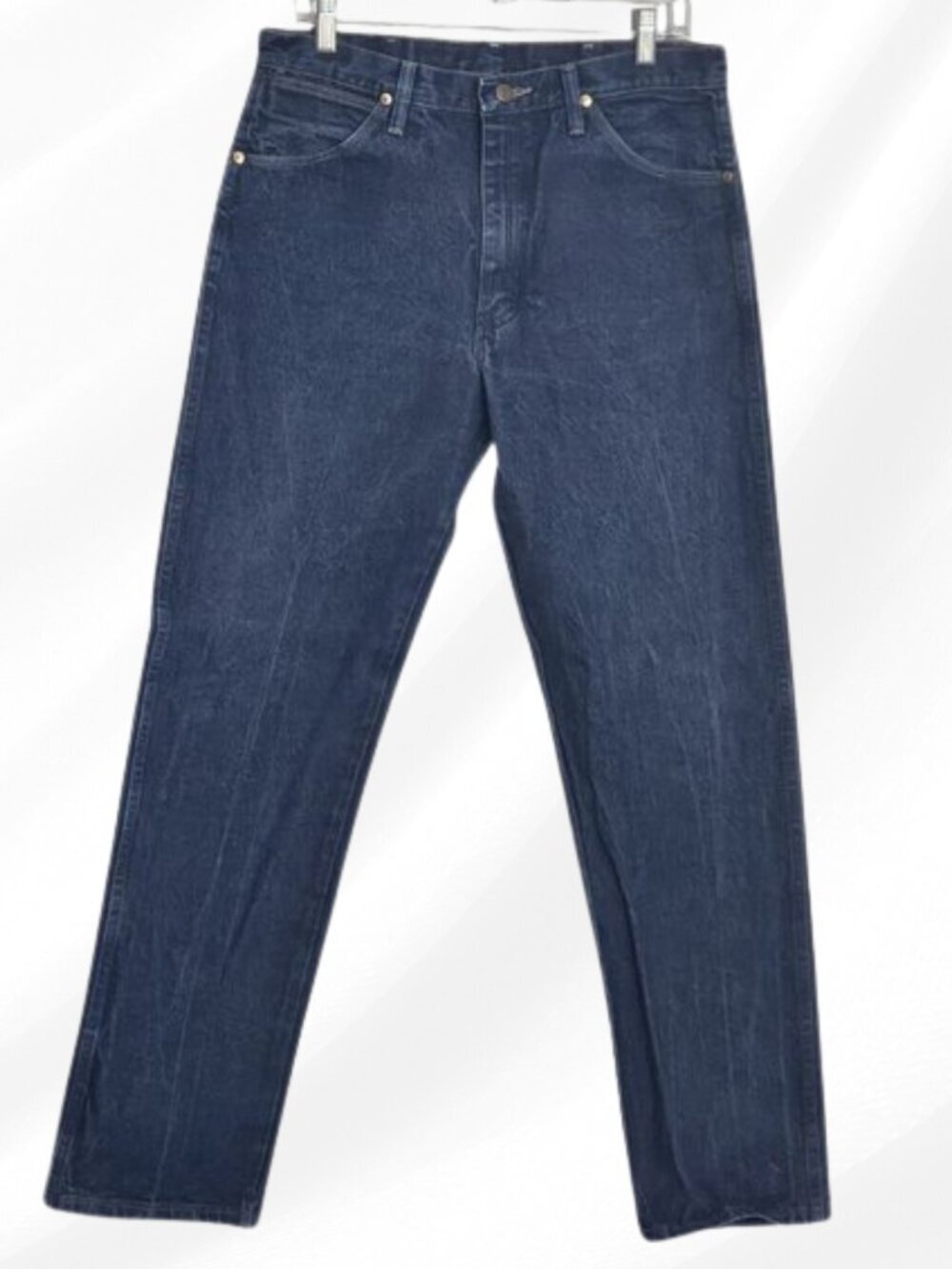 Wrangler Blue Jeans Mens Size 34x33 Classic Fit Denim